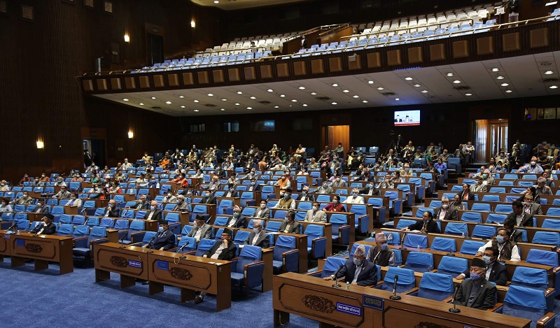 दुई तिहाइ भन्दाबढि मतले संविधान संशोधन विधेयक संसदबाट पारित