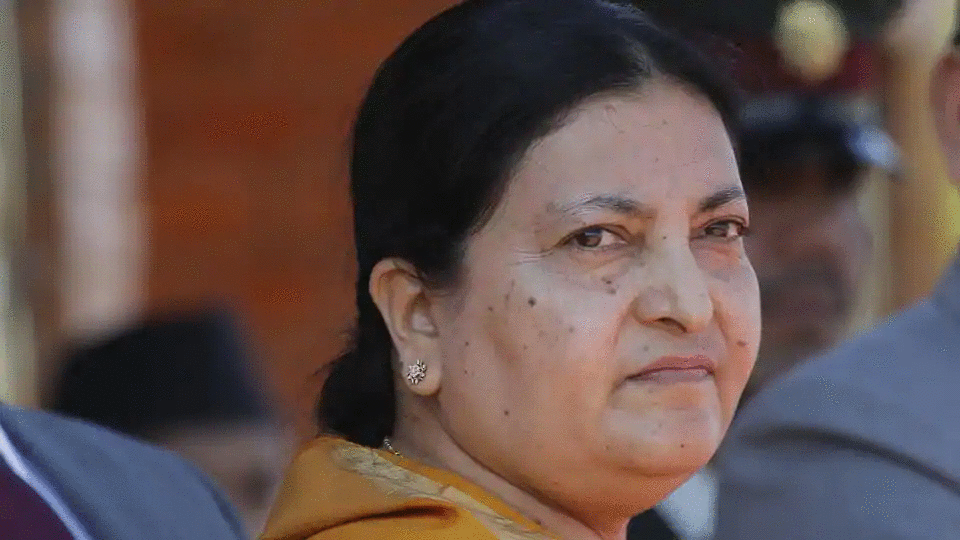 राष्ट्रपति विद्यादेवी भण्डारी द्वारा लेबनानका राष्ट्रपति मिसेल आओेनलाई शाेक व्यक्त