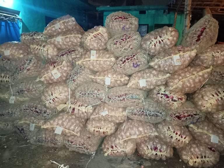 भारतबाट भन्सार छलेर ल्याइएको २१ हजार किलो प्याज बरामद