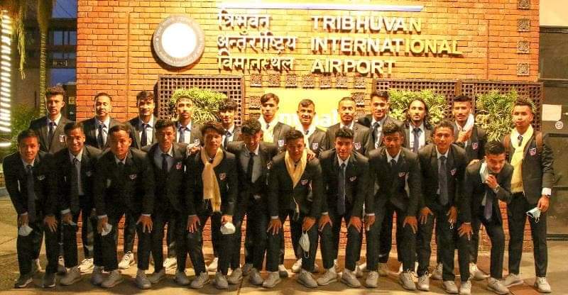 विश्वकप छनोट खेल्न राष्ट्रिय फुटबल टोली इराक प्रस्थान