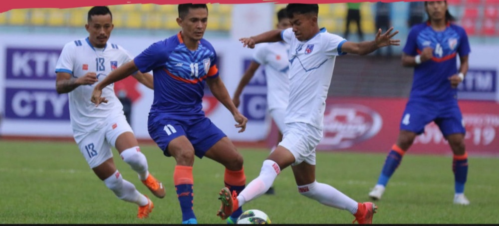 दोस्रो मैत्रीपूर्ण खेल: नेपालविरुद्व भारत दुई गोलले अघि