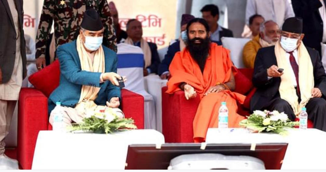 देउवा उद्घाटन गरेकाे रामदेवको टीभीमा विभागको ‘छापा’,कागजातहरू नियन्त्रणमा