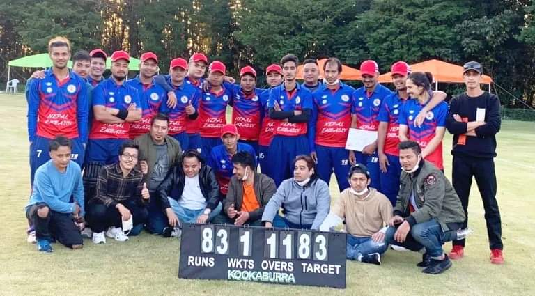 जापानमा आयोजित एम्बेसी कप २१ मा नेपाली टाेली विजयी