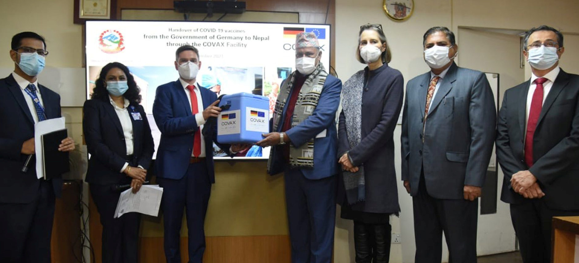 जर्मनले नेपाललाई दियो ४१ लाख खोप
