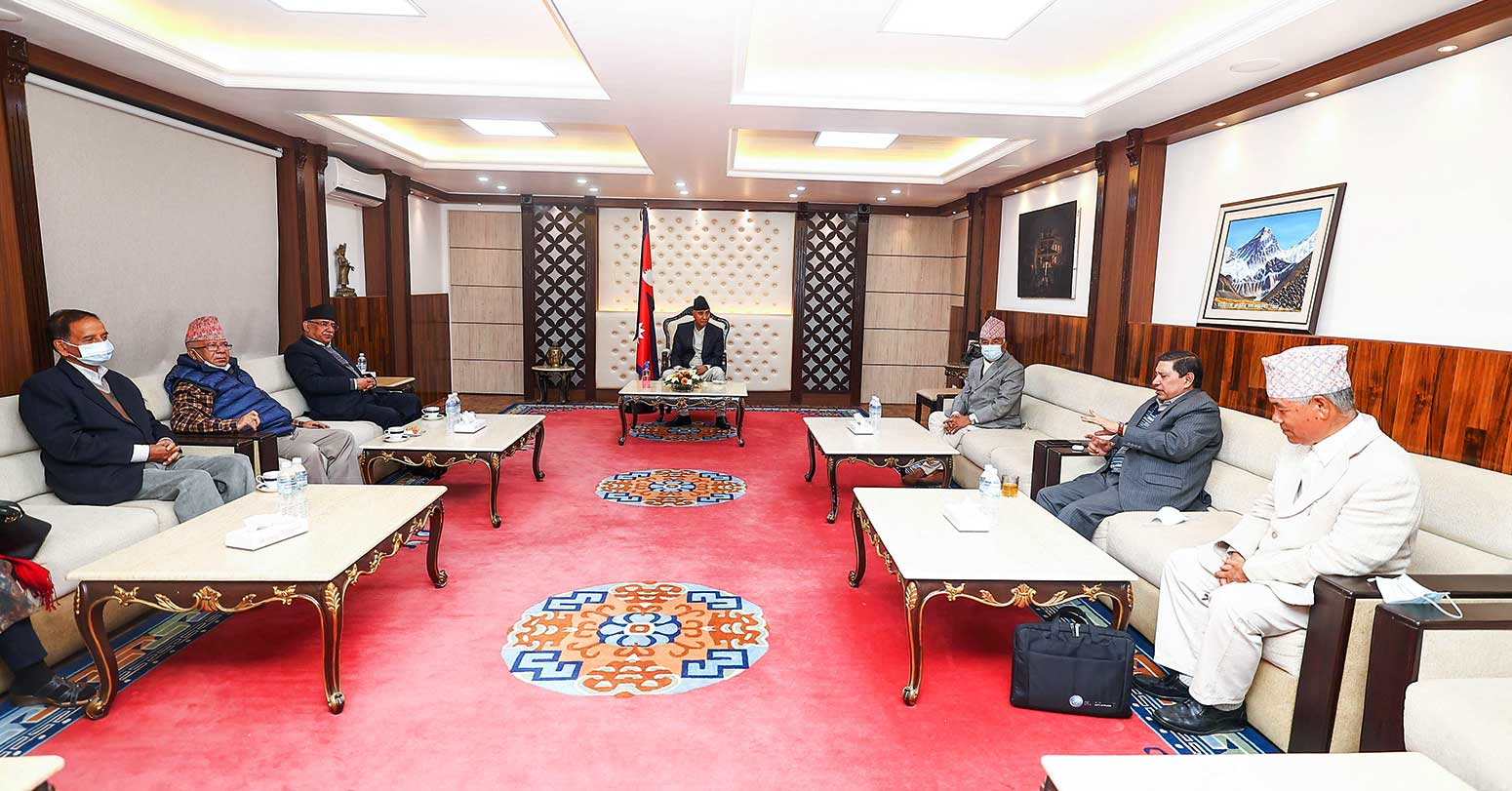 राष्ट्रिय सभा निर्वाचनमा पाँच दलको गठबन्धन, तर एमाले एक्लै