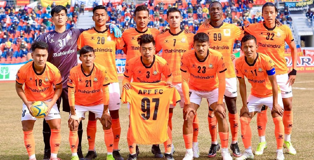 आहा रारा गोल्ड कप: मस्र्याङ्दीलाई ५–४ गोलले हराउँदै एपीएफ बिजयी