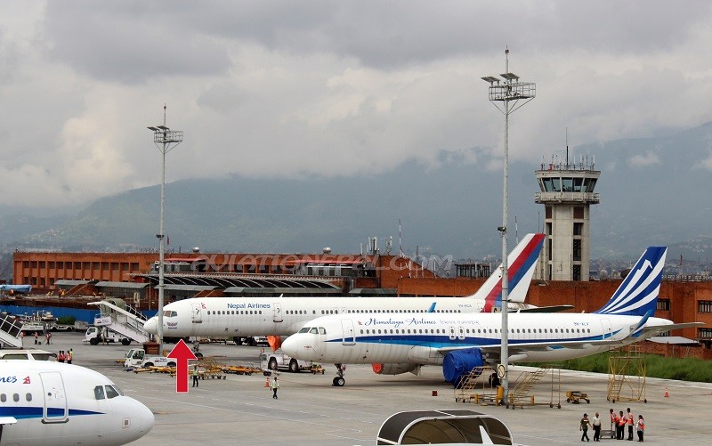 त्रिभुवन अन्तर्राष्ट्रिय विमानस्थलको हवाई उडान प्रभावित