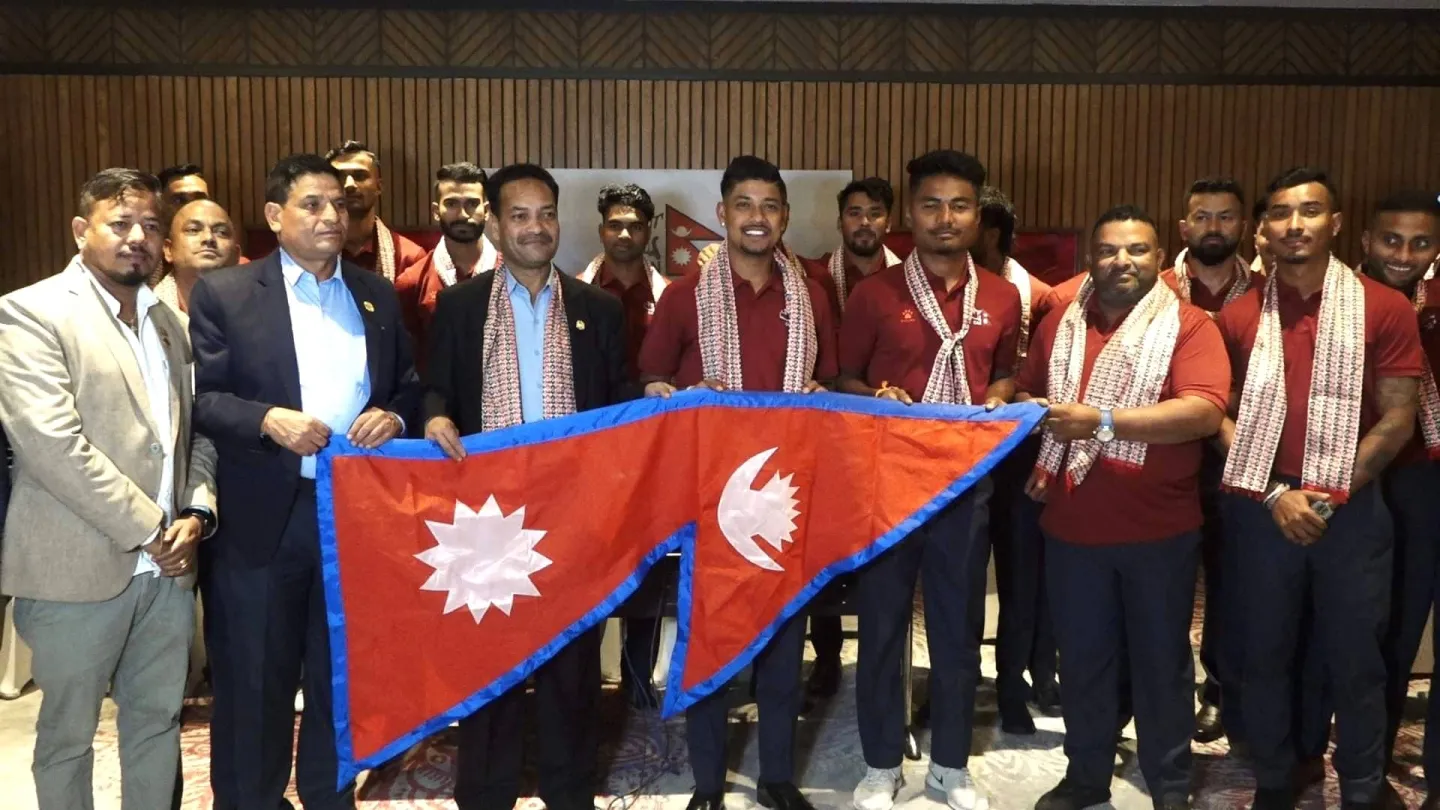 आईसीसी विश्वकप लिग–२ क्रिकेट प्रतियोगिताका लागि नेपाली टोली अमेरिका प्रस्थान