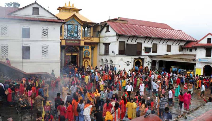 तीजमा पशुपतिको मूल मन्दिर र परिसरको तस्बिर खिच्न नपाइने