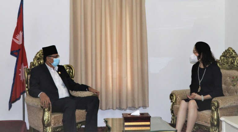 सभामुख सापकोटा र चिनियाँ राजदूत यान्छीबीच भेटवार्ता