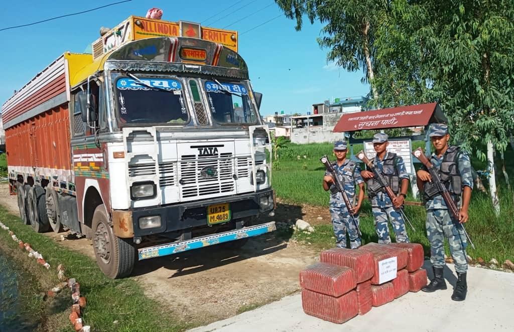 १४४ किलोग्राम गाँजा बरामद￼