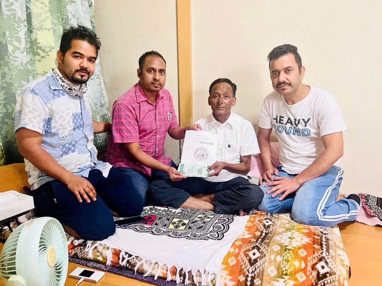 जापानमा रहेका राप्तीबासी लगाएत अन्यबाट ओपिराम उपचारको लागि ५ लाख सहयोग