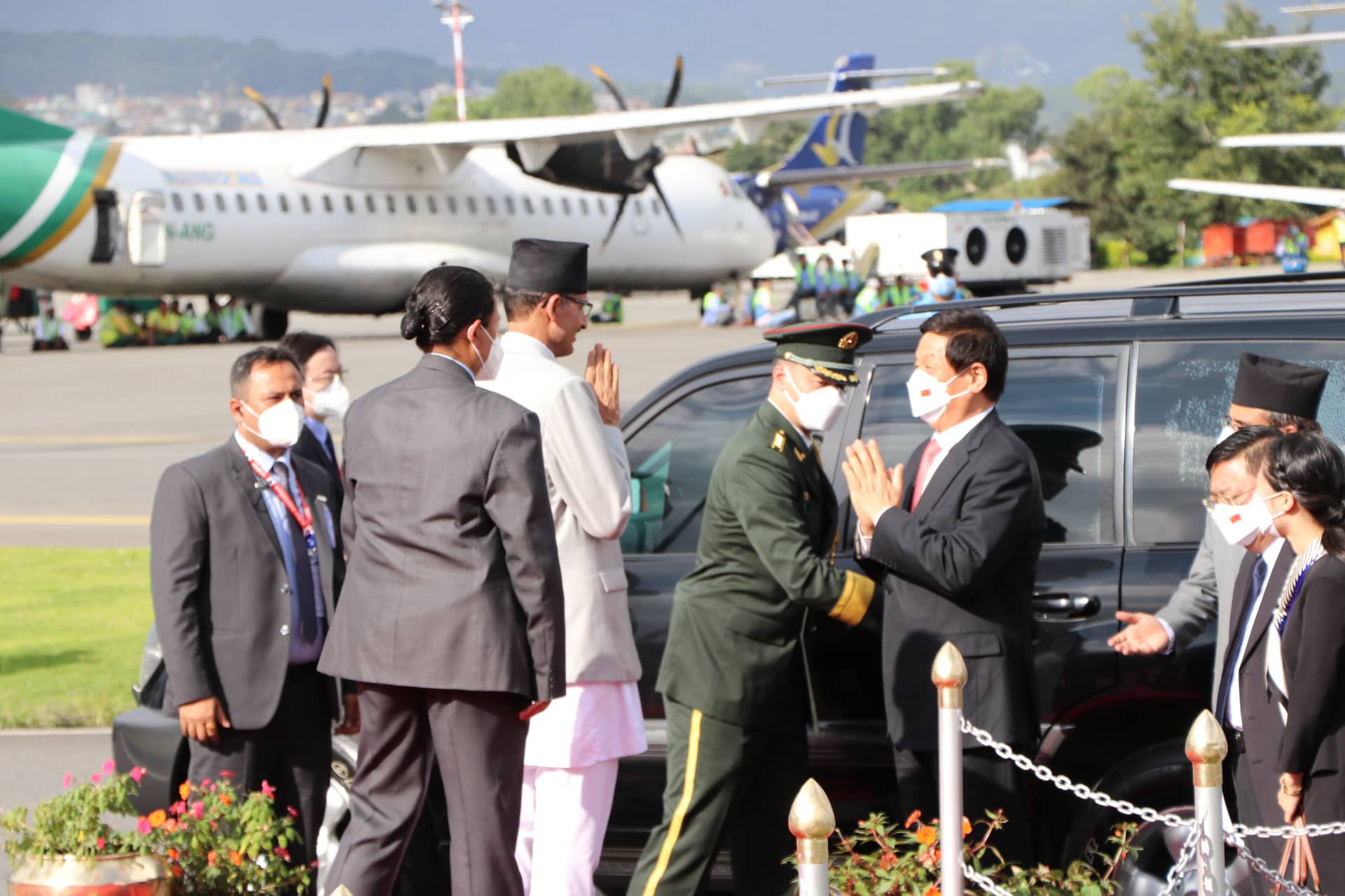 चीनका सभामुख ली चान्सु नेपाल आइपुगे