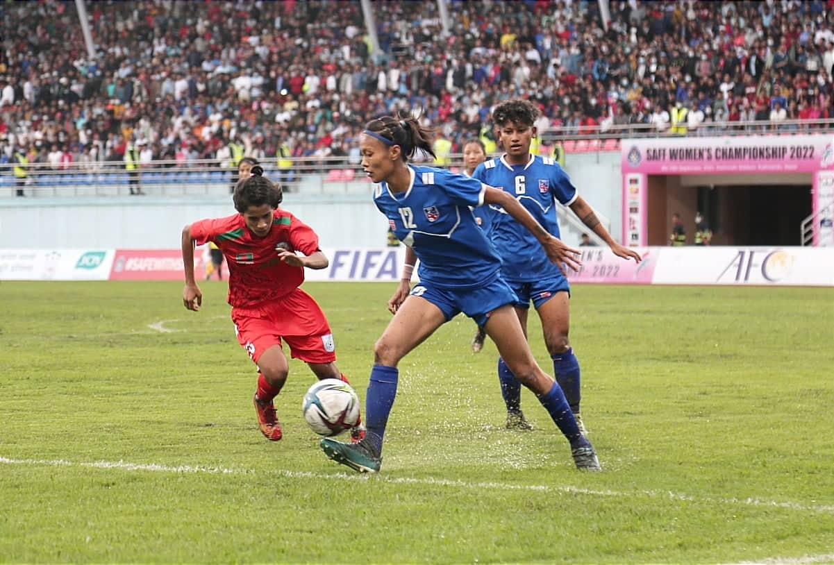 नेपाललाई ३-१ गोलले स्तब्ध पार्दै बंगलादेश बन्यो च्याम्पियन