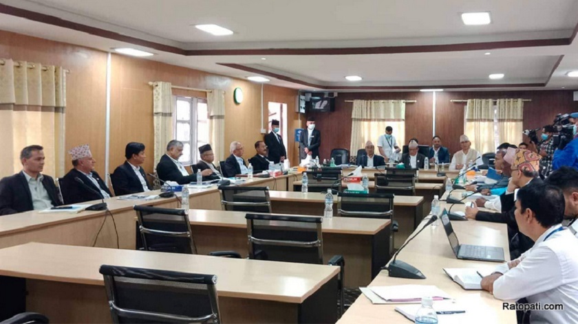 महाअभियोग सिफारिस समितिको बैठक: बहालवाला सात जना अधिवक्ता उपस्थित