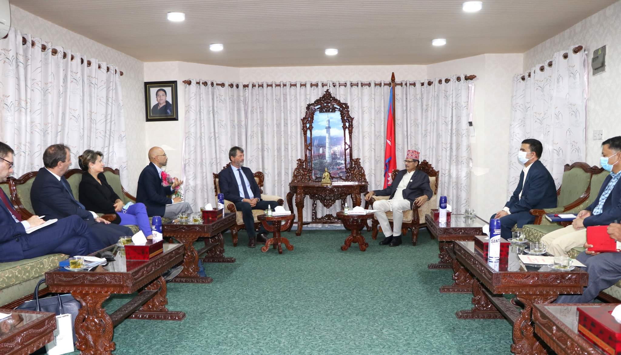 सभामुख सापकोटा र फ्रान्सेली संसदीय प्रतिनिधि मण्डलबीच भेटवार्ता