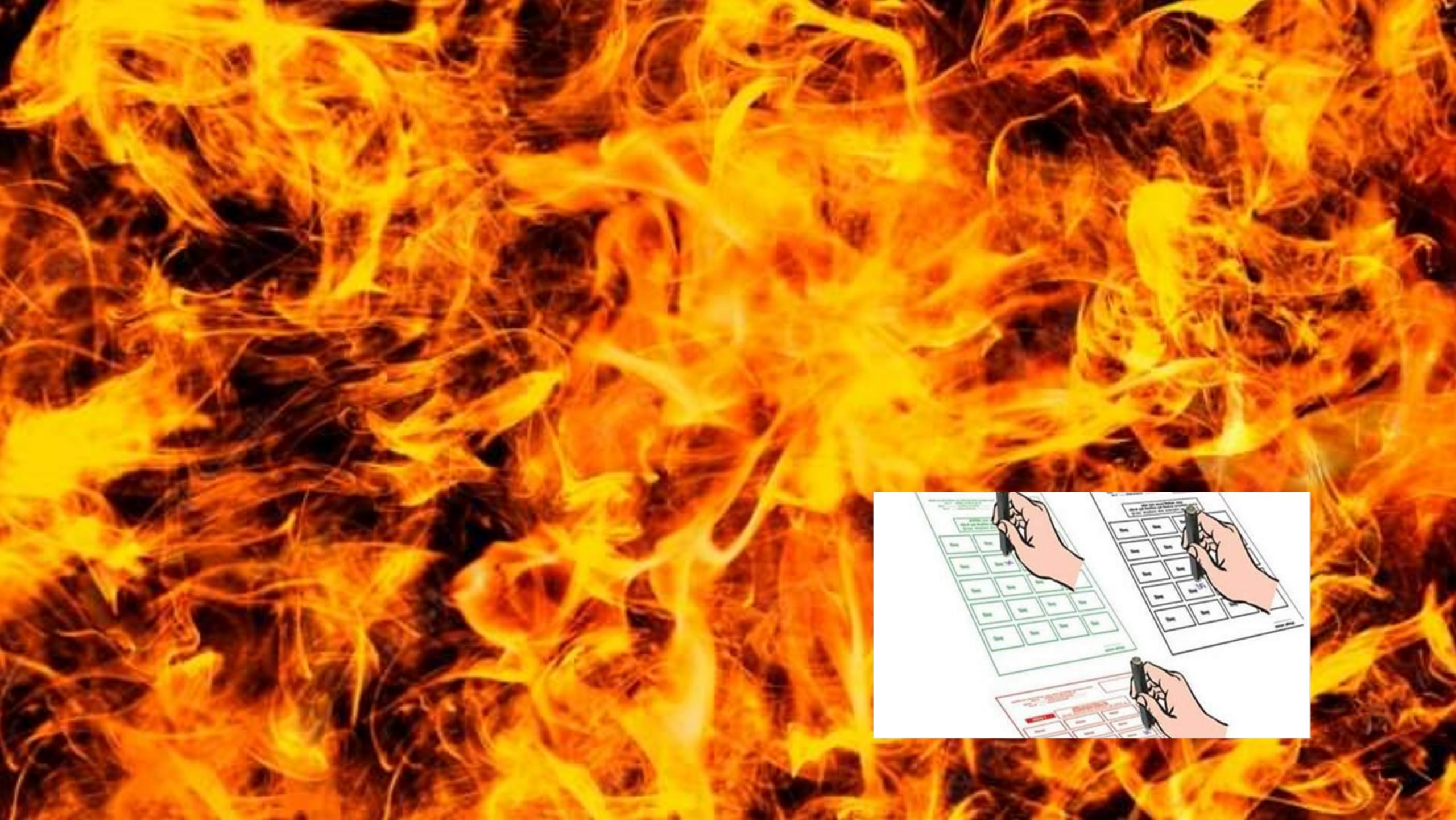 बाजुरामा मतपेटिकामा आगजनी हुँदा मतदान स्थगित