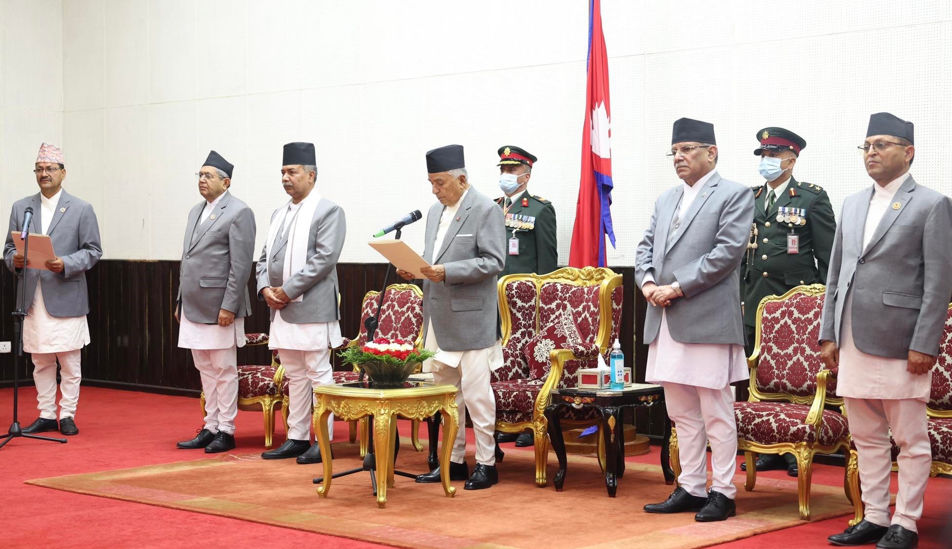 राष्ट्रपतिसमक्ष परराष्ट्रमन्त्री साउदले लिए शपथ