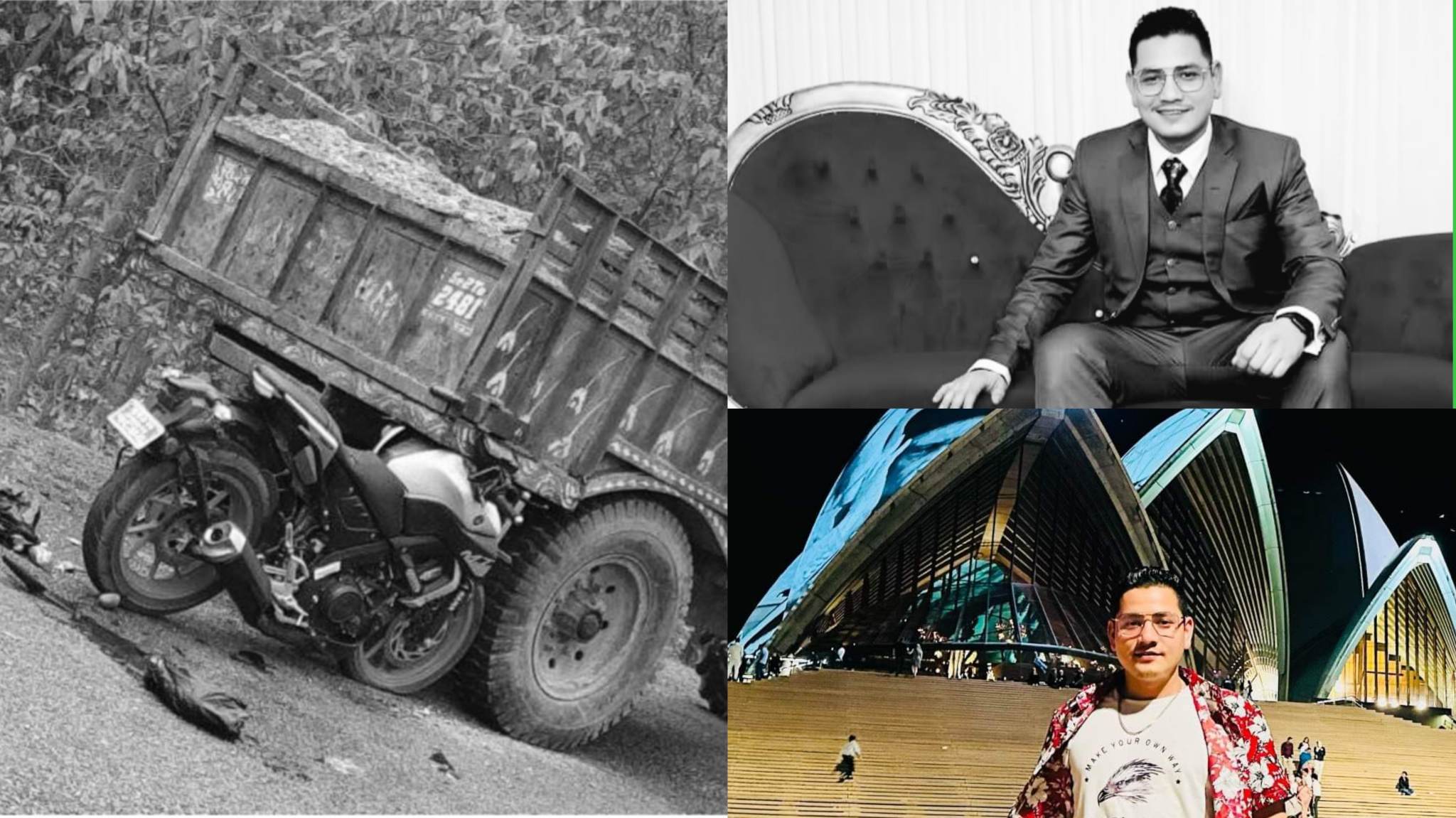 अष्ट्रेलियाबाट बिदामा नेपाल गएका तपेन्द्रकाे माेटरसाइकल दुर्घटनामा मृत्यु