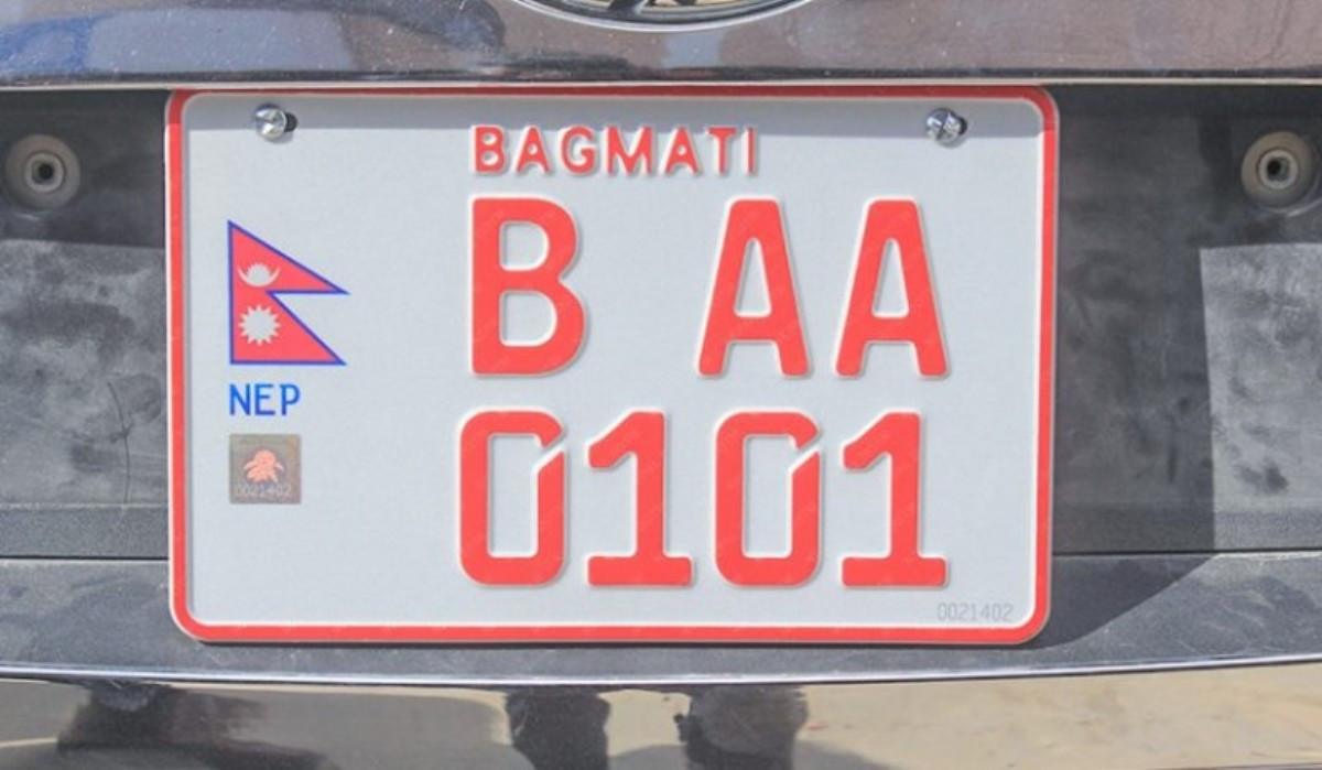 इम्बोस्ड नम्बर प्लेट जडान सुस्त: सात वर्षमा ५० हजार मात्रै जडान
