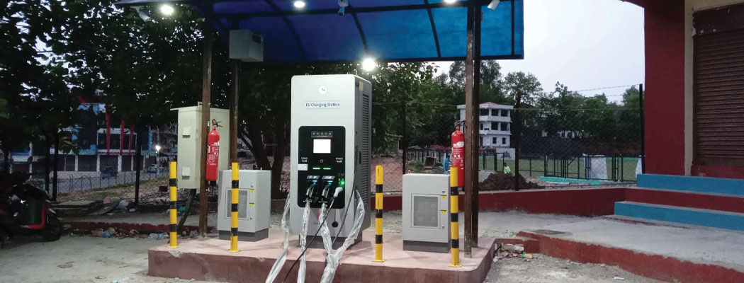 लमहीमा विद्युतीय चार्जिङ स्टेसन स्थापना