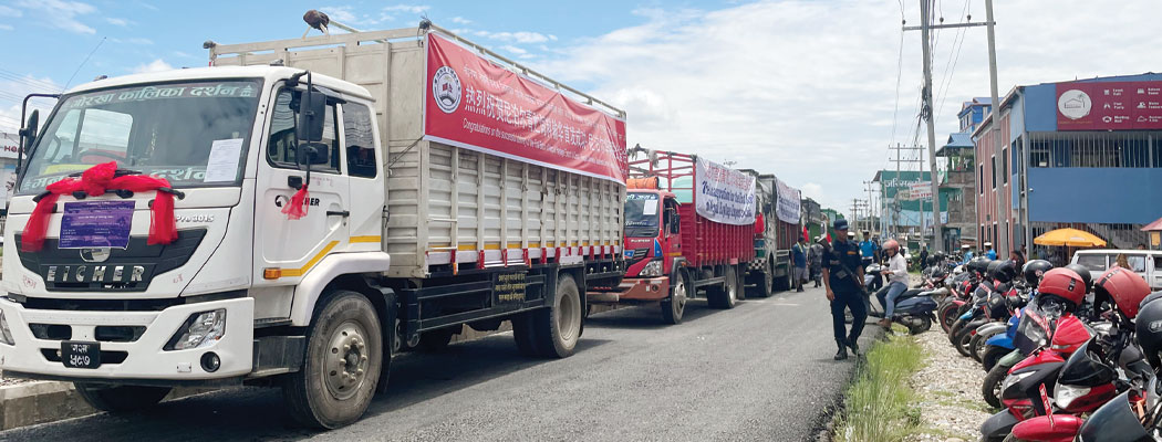 चितवनमा उत्पादित पशु आहार प्रशोधित घाँस चीन निर्यात