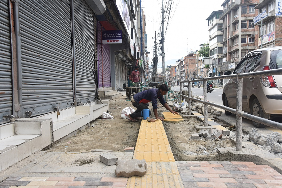 काठमाडौँ महानगरपालिकाले २ अर्ब १५ करोड लागतमा पैदलमार्गको मर्मत गर्ने