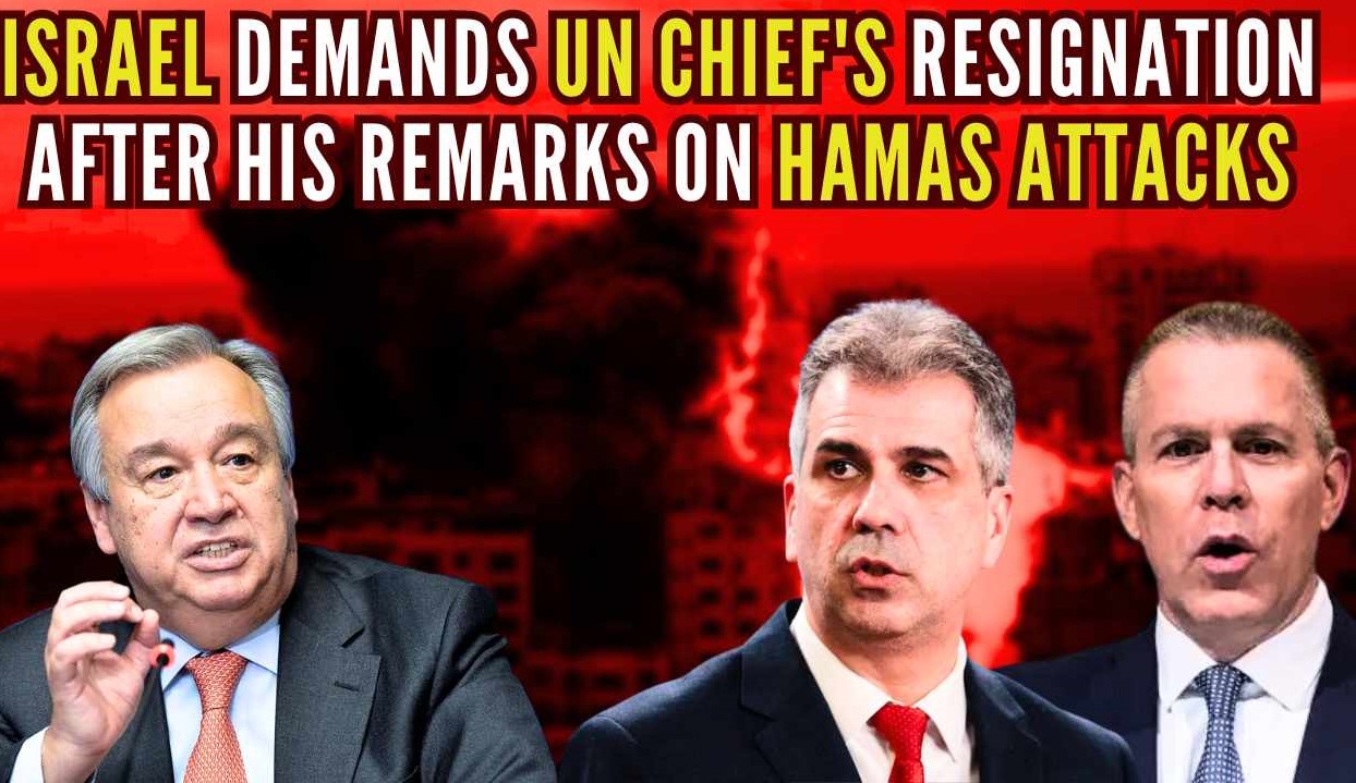 इजरायलले माग्याे संयुक्त राष्ट्रसङ्घका महासचिव एन्टोनियो गुटेरेसको राजीनामा