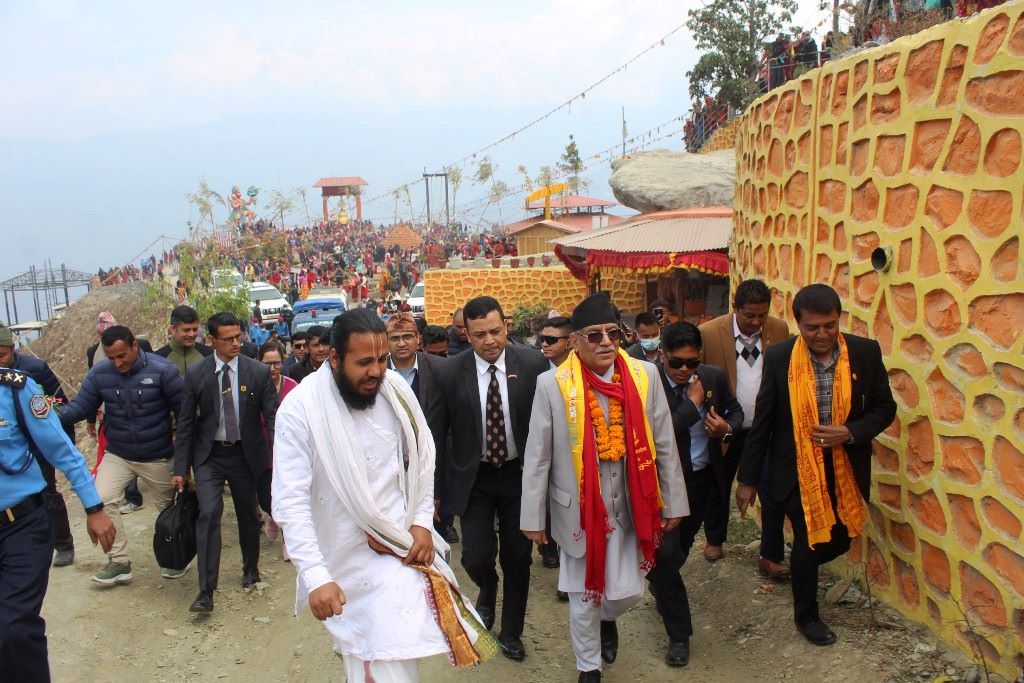 पञ्चकोट अवलोकनमा प्रधानमन्त्री