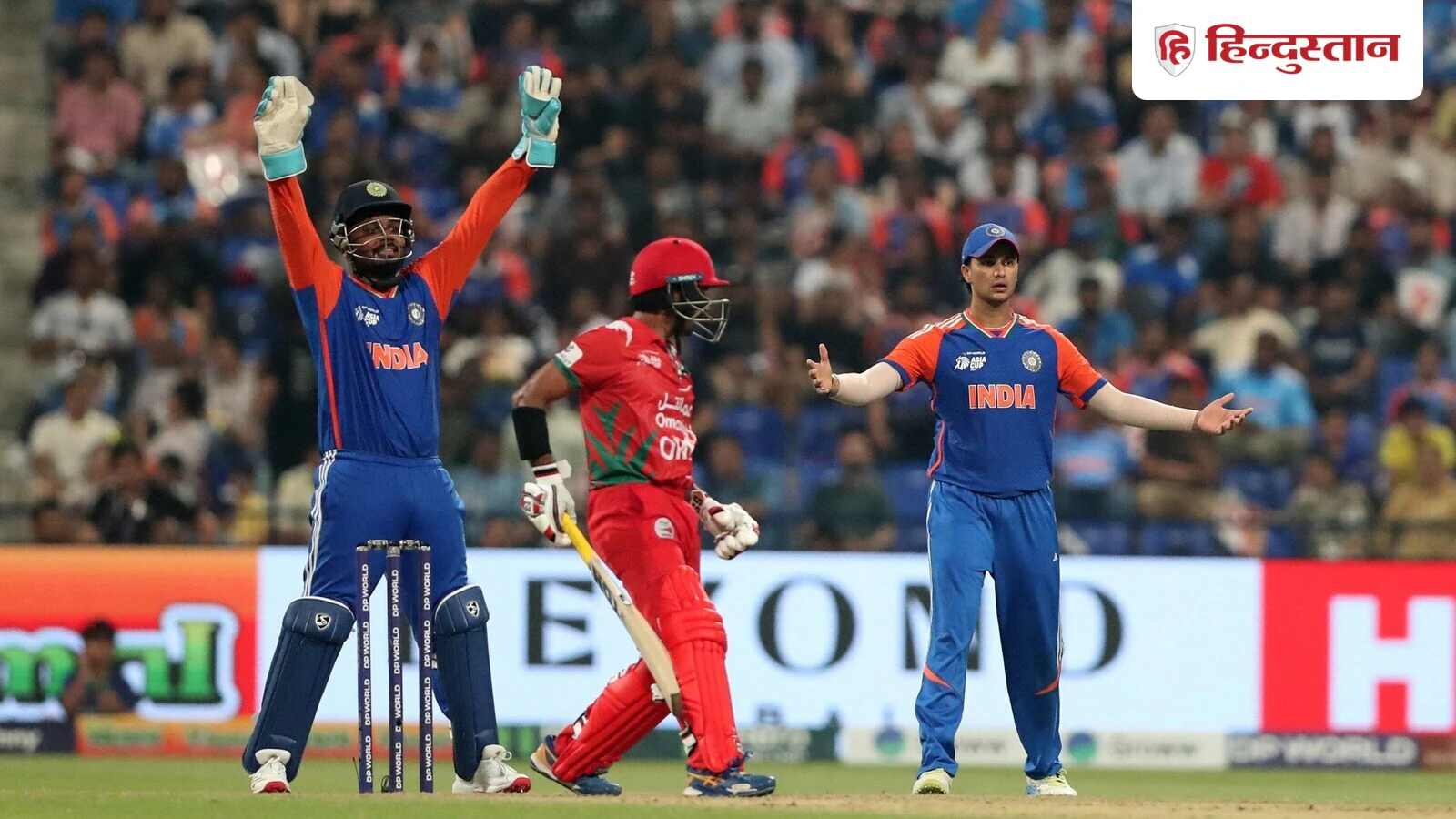 एशिया कप टी–२० क्रिकेटमा भारतसँग २१ रनले ओमान पराजित