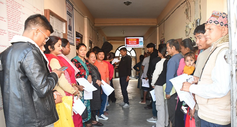 मतदाता नामावलीमा नाम दर्ता गर्नेहरुको अत्यधिक चाप
