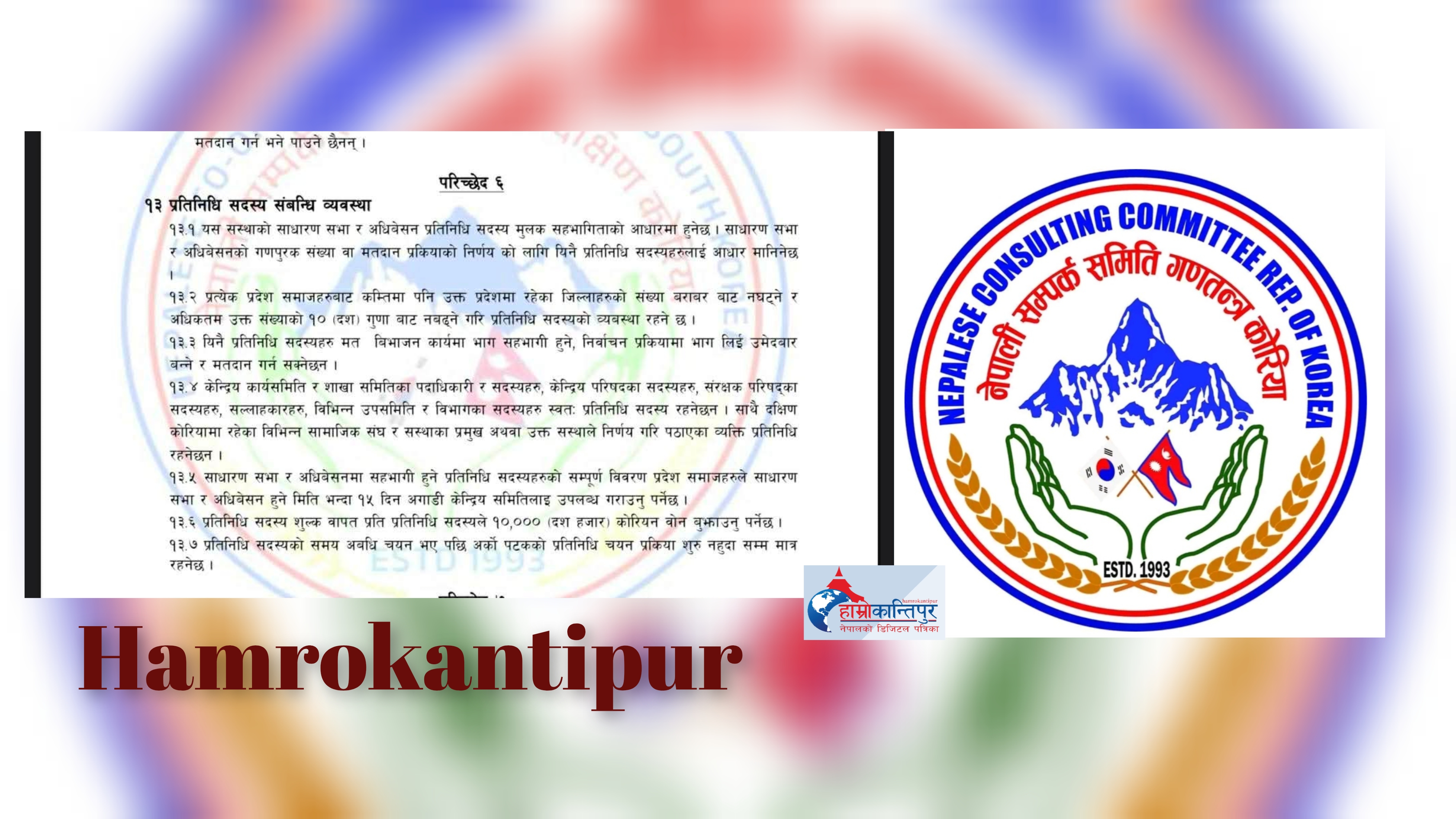 एक संस्था,एक प्रतिनिधि सदस्य” पठाउन एनसीसी दक्षिण काेरियाकाे आह्वान,मार्च ४ काे समयसीमा